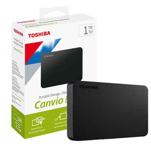 Disco Externo 1tb Toshiba Canvio Basics Usb 3.2 Portátil Pc!