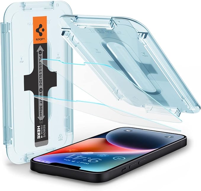 Antishock Spigen iPh 14 Plus/13 Pro Max 2Pack c/ instalador 3376