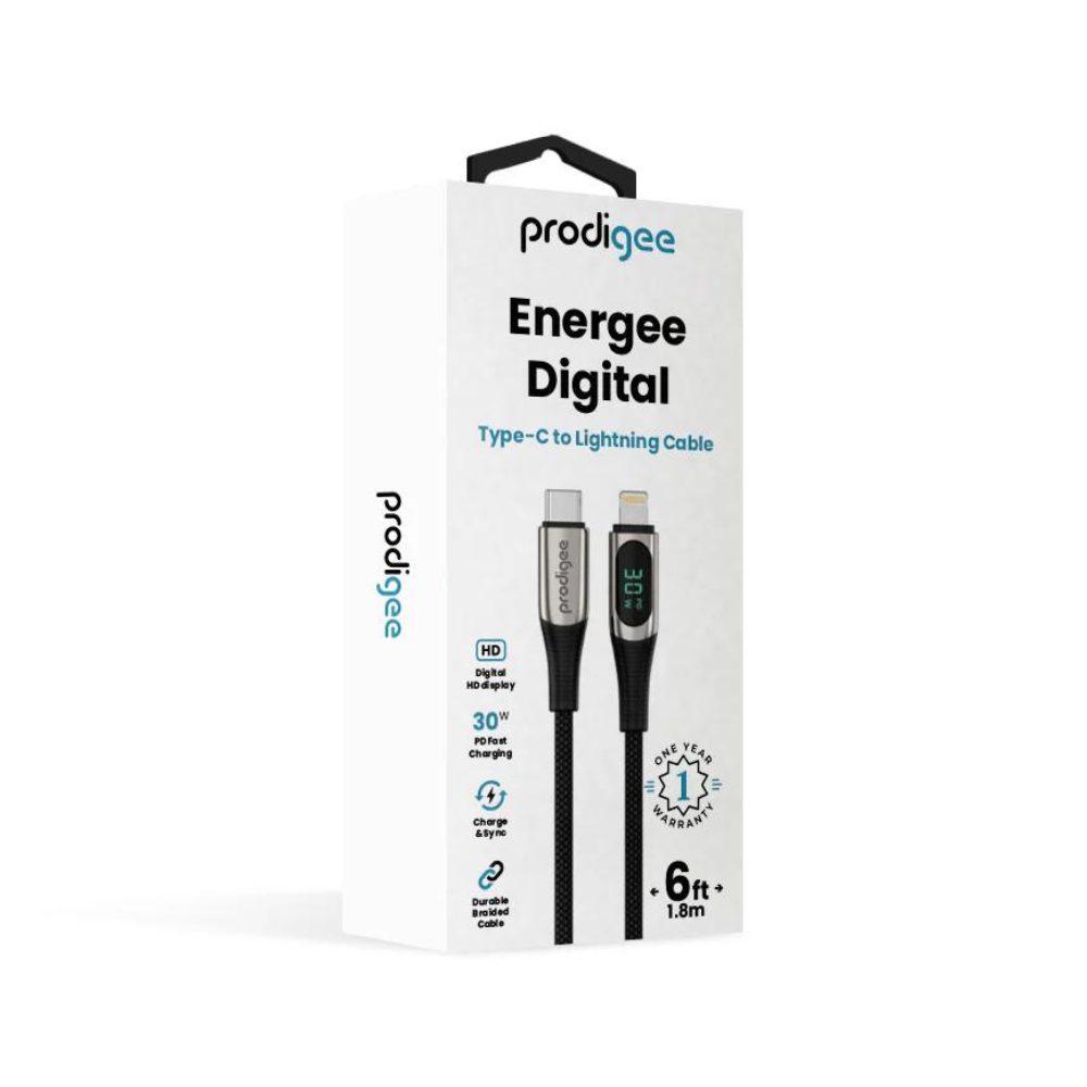 Cable Prodigee Energee Type-C a Lightning Digital 1.8m
