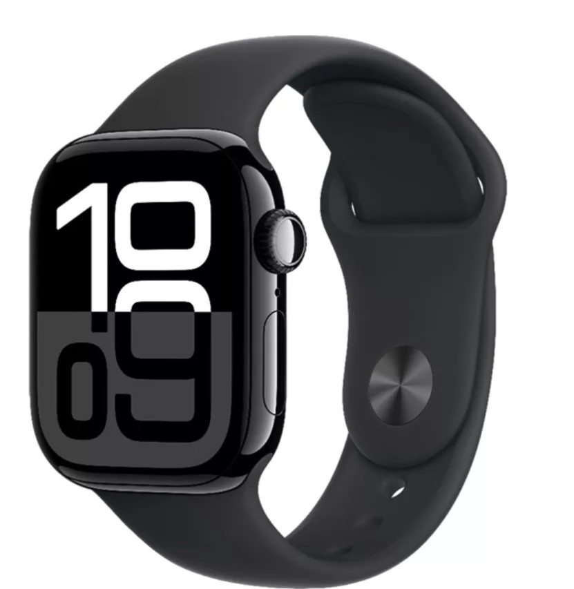 Apple Watch Series 10 42mm Jet Black Al Black SB M/L (MWWF3LW/A)