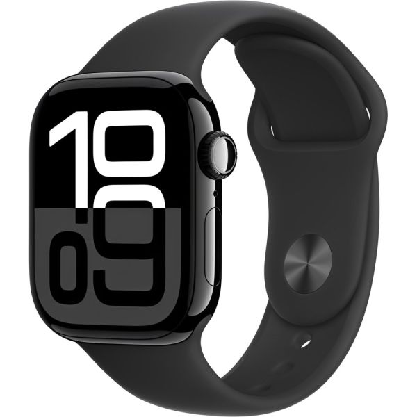 Apple Watch Series 10 46mm Jet Black Al Black SB M/L (MWWQ3LW/A)