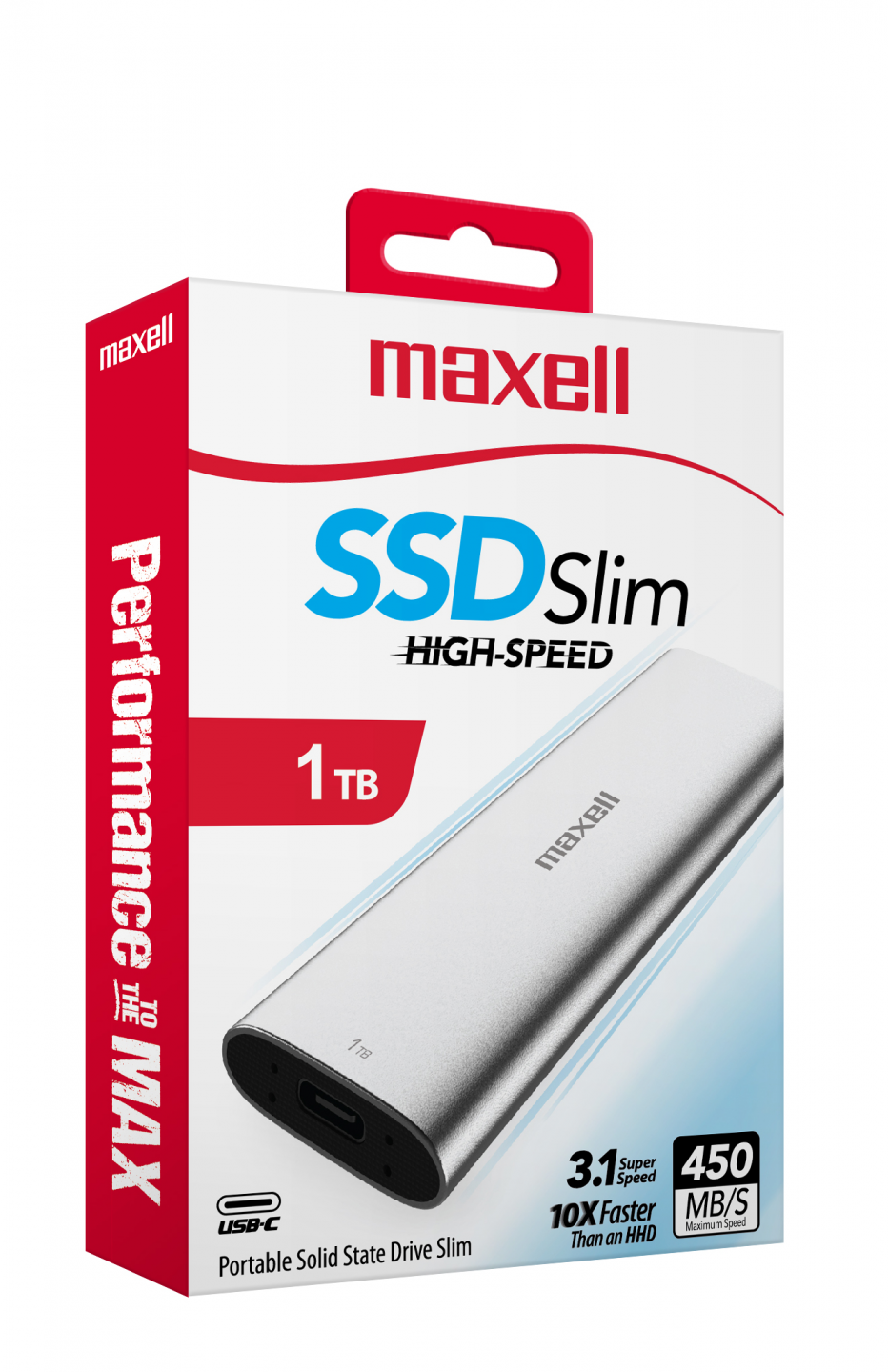 Disco Externo Ssd Maxell 1TB 3.1 Usb-C