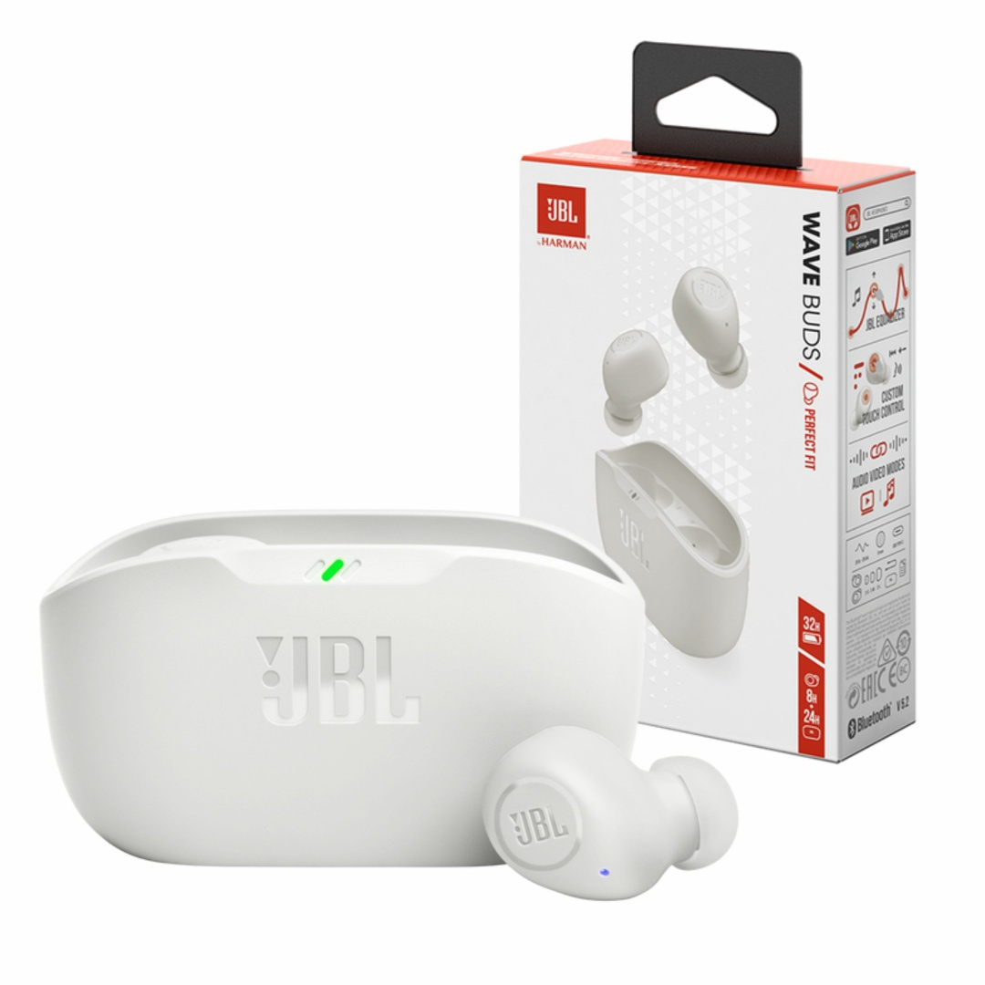 Auriculares JBL Wave 300 TWS Bluetooth White