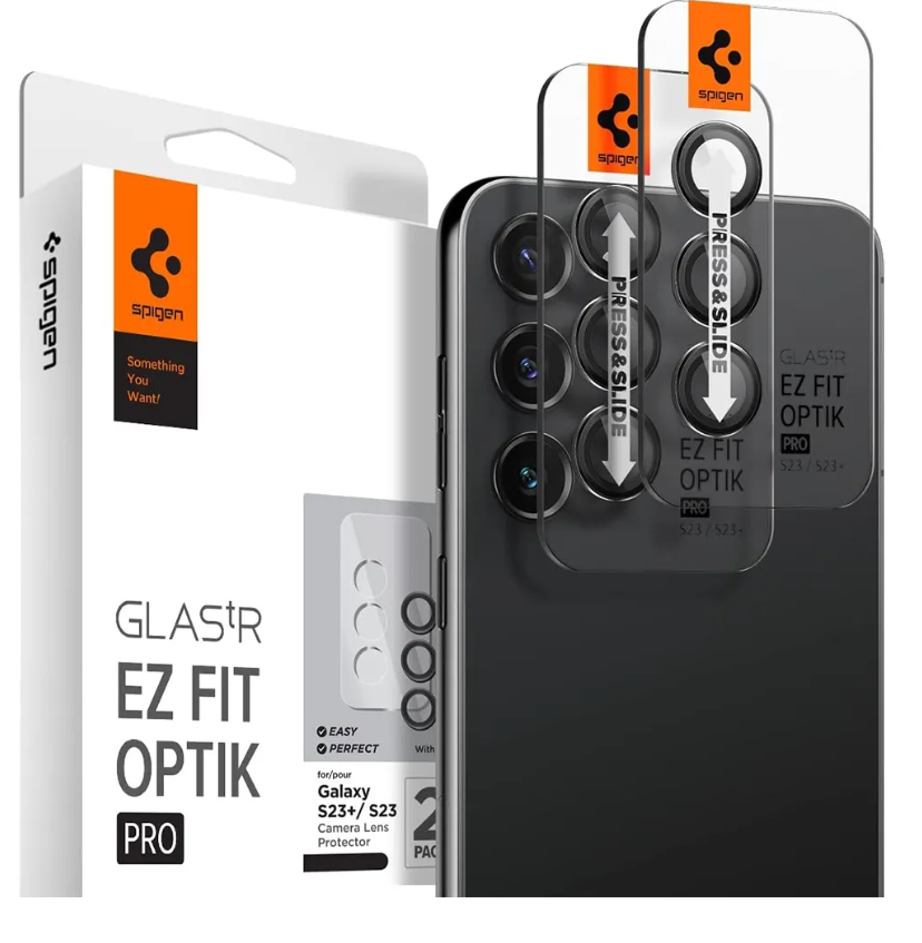 Protector Camara Spigen S23/S23+ Black 5962