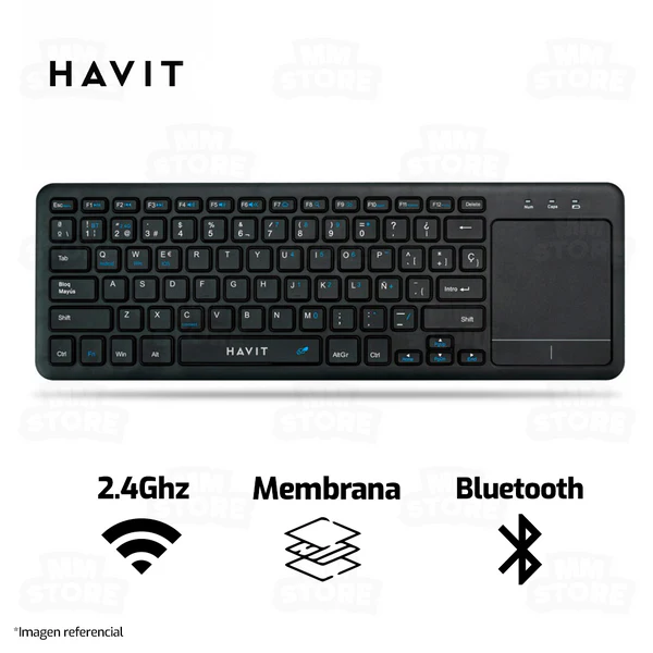 Teclado Havit Dual Mode Touch Pad Kb234 Esp. (Inalambrico)