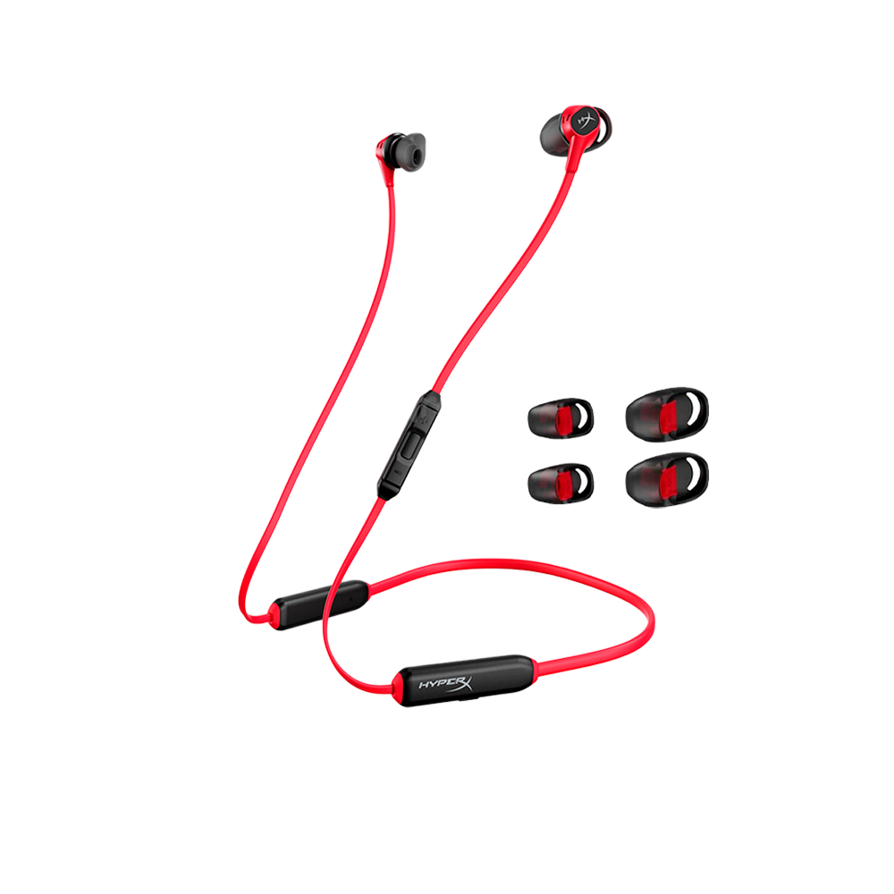 AURICULAR CON MICROFONO HYPERX HEBBXX-MC-RD/G CLOUD BUDS EARPH BLUETOOTH ROJO