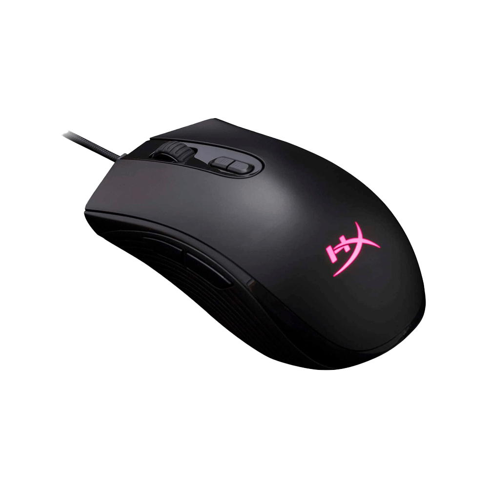 MOUSE GAMER USB HX-MC004B HYPERX PULSEFIRE CORE 6200DPI/ 7 BOT/ RGB/ NEGRO