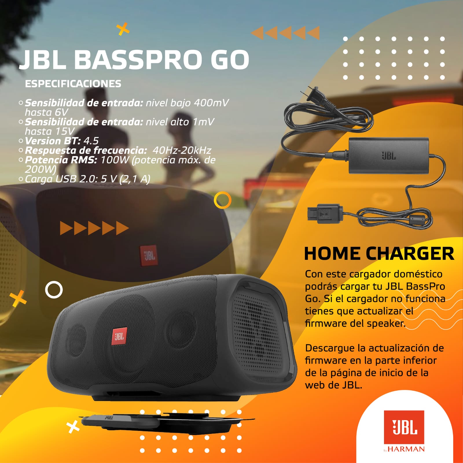 Parlante Jbl Basspro Go