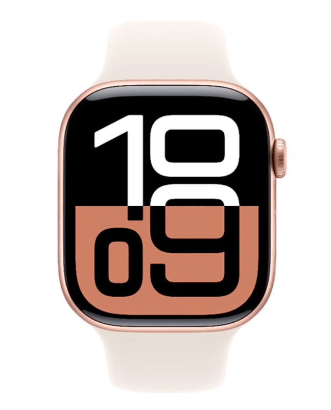 Apple Watch Series 10 42mm Rose Gold Al LB SB S/M  (MWWH3LW/A)