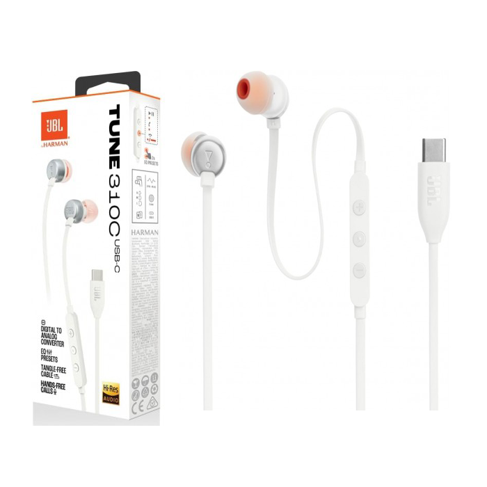 Auricular Jbl Tune 310C USB-C White